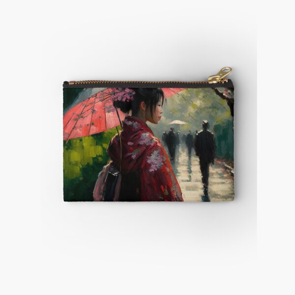 Item preview, Japanese girl walking in the rain  designed and sold by Mirochan80.