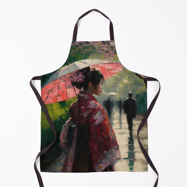 Item preview, Japanese girl walking in the rain designed and sold by Mirochan80.