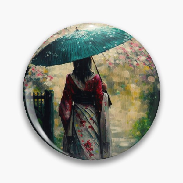 Item preview, Japanese girl walking in the rain  designed and sold by Mirochan80.