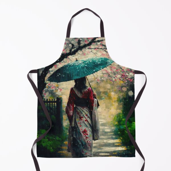Item preview, Japanese girl walking in the rain designed and sold by Mirochan80.