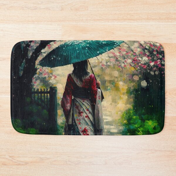 Item preview, Japanese girl walking in the rain  designed and sold by Mirochan80.
