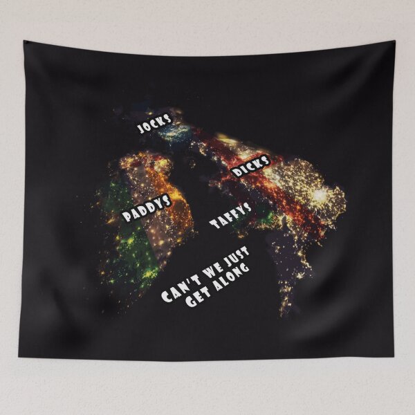 Item preview, UK & Ireland (Can't We Just Get Along) designed and sold by Fanarchist.
