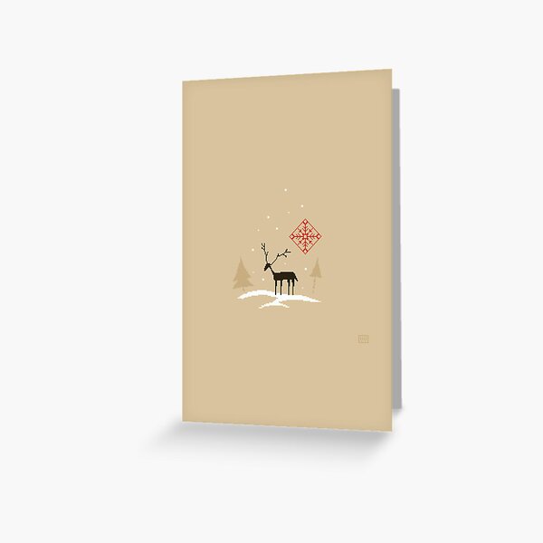 Reindeer Greeting Card