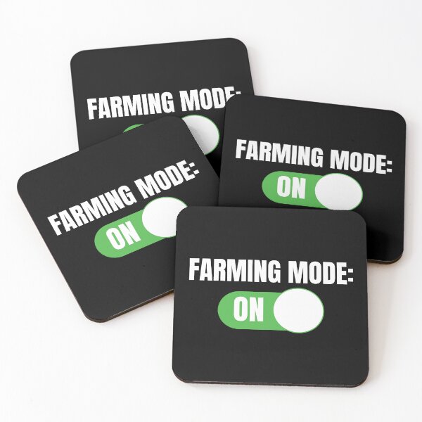 Item preview, Farming Mode: ON (For Dark Background) designed and sold by thecatcouch.