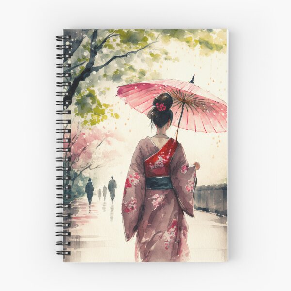 Item preview, Japanese girl walking in the rain  designed and sold by Mirochan80.