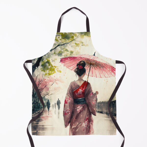 Item preview, Japanese girl walking in the rain designed and sold by Mirochan80.