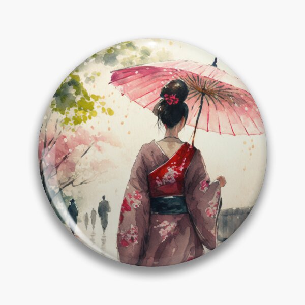 Item preview, Japanese girl walking in the rain  designed and sold by Mirochan80.