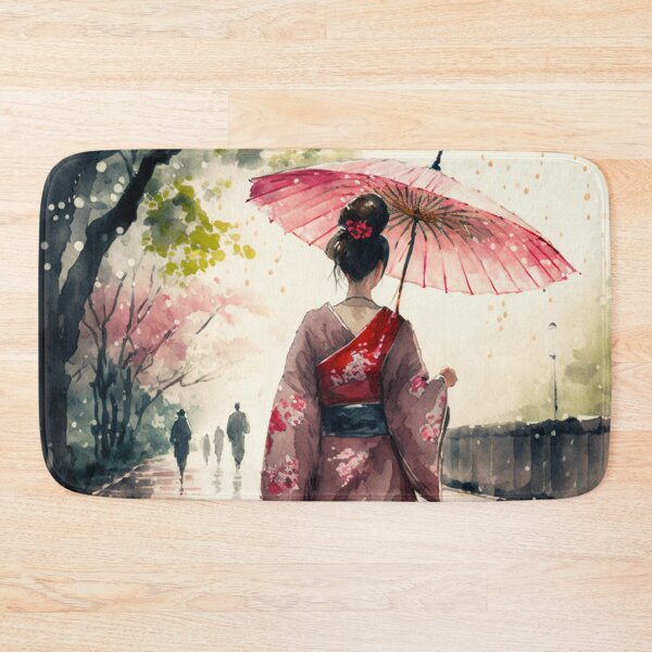 Item preview, Japanese girl walking in the rain  designed and sold by Mirochan80.
