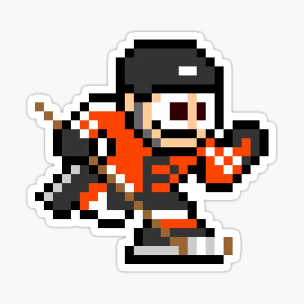 Philadelphia Flyers (8-bit Retro Pixel Art Videogame Player) Sticker for  Sale by TheArmorsmith