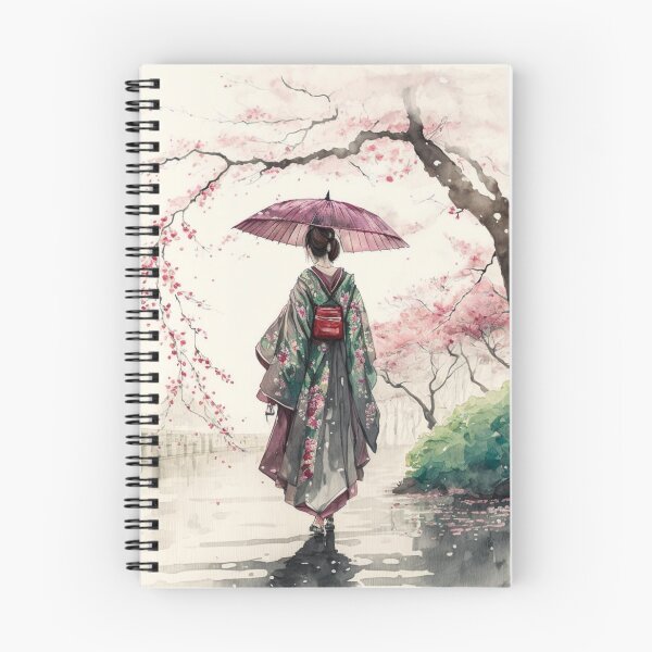 Item preview, Japanese girl walking in the rain  designed and sold by Mirochan80.