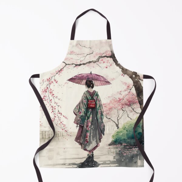 Item preview, Japanese girl walking in the rain designed and sold by Mirochan80.