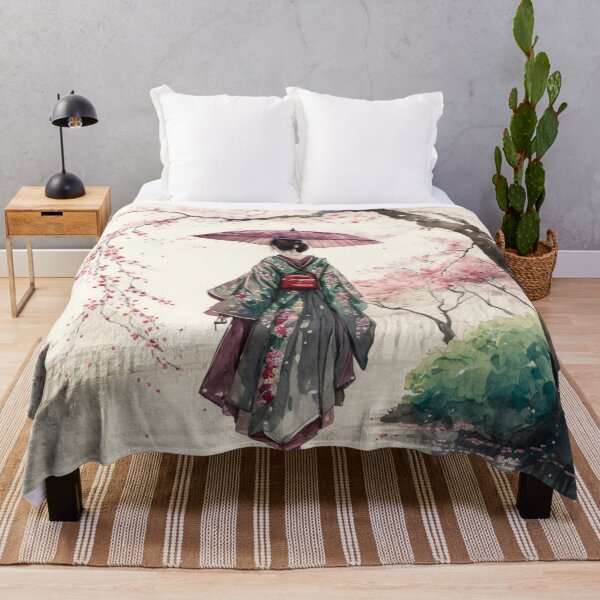 Item preview, Japanese girl walking in the rain  designed and sold by Mirochan80.