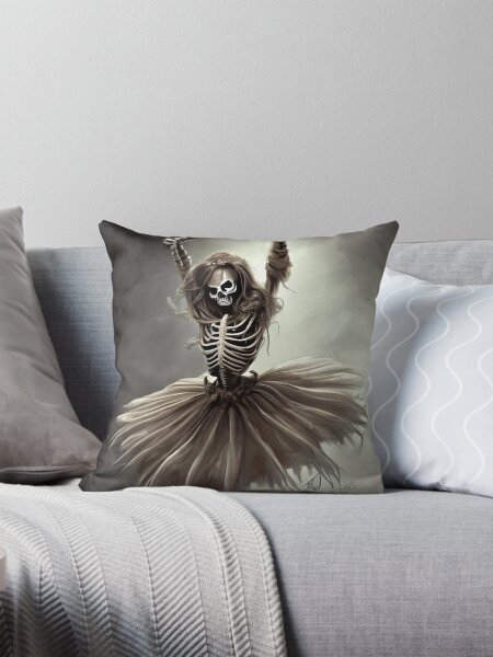 2024 Skeleton ballerina Pillow