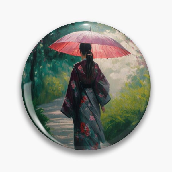 Item preview, Japanese girl walking in the rain  designed and sold by Mirochan80.