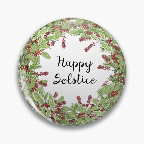 Item preview, Happy Solstice Wreath Design designed and sold by Clare Walker.