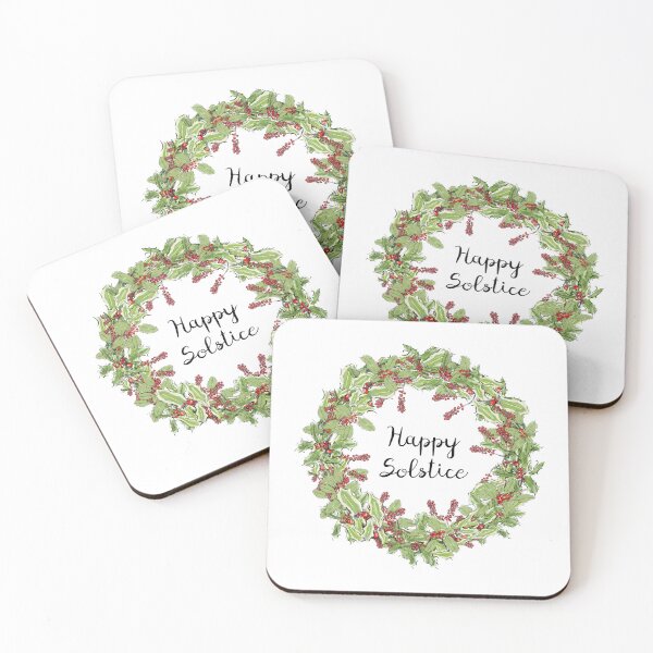 Item preview, Happy Solstice Wreath Design designed and sold by Clare Walker.
