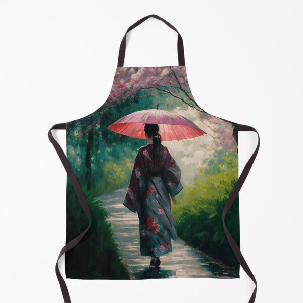 Item preview, Japanese girl walking in the rain designed and sold by Mirochan80.
