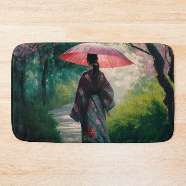 Item preview, Japanese girl walking in the rain  designed and sold by Mirochan80.
