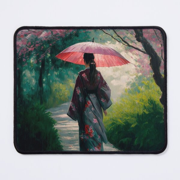 Item preview, Japanese girl walking in the rain designed and sold by Mirochan80.