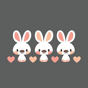 Artwork thumbnail, Cute little bunnies by Petits Pixels