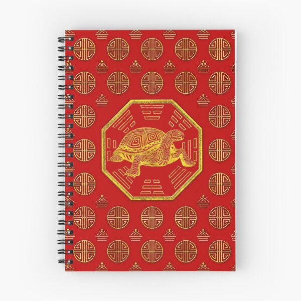 Item preview, Golden Tortoise / Turtle Feng Shui on red designed and sold by k9printart.