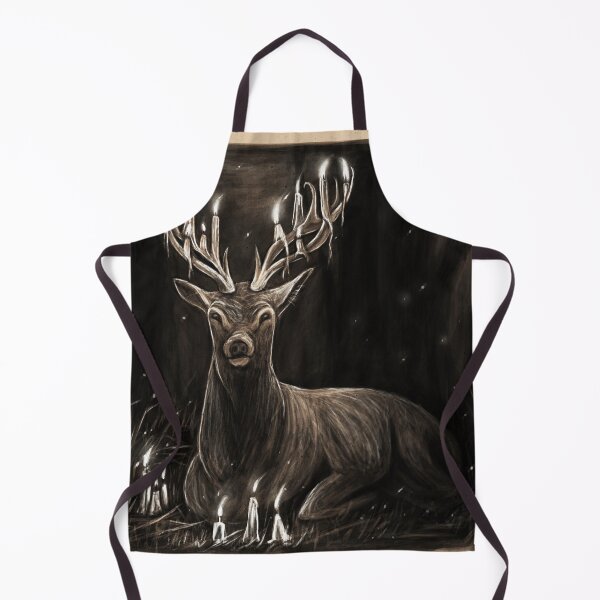 Item preview, The Creept Deer - Vintage Looking Christmas Drawing designed and sold by TAGartShop.