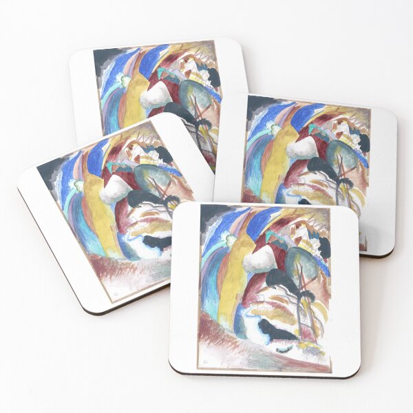Item preview, Wassily Kandinsky   Picture with White Form  (1913)   | Wassily Kandinsky abstract art designed and sold by TeeARTHY.