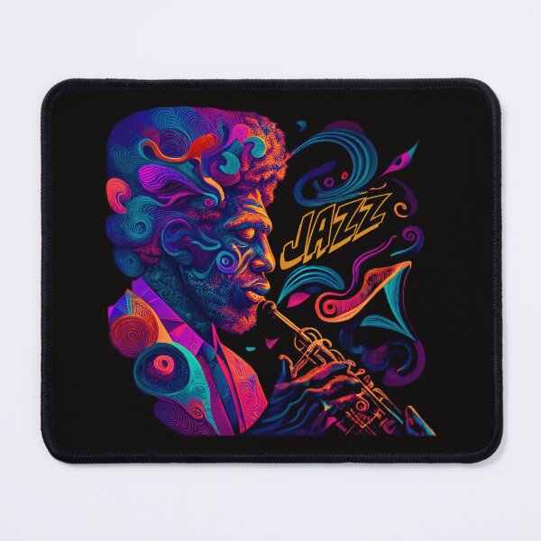Item preview, JAZZMAN PLAYING A TRUMPET Midjourney AI Artwork designed and sold by davidjulie.