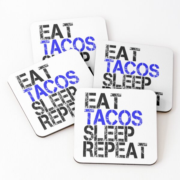Item preview, Eat Tacos Sleep Repeat, Grunge  designed and sold by ACC .