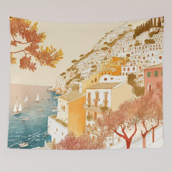 Item preview, Sunrise in Positano Almafi Coast designed and sold by trajeado14.