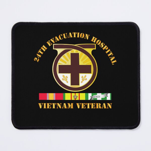 Item preview, Army - 24th Evacuation Hospital - Vietnam Veteran w  V N SVC designed and sold by Military Insignia Products.
