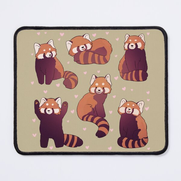 Item preview, 6 Red panda stickers pack cute illustration designed and sold by Yarafantasyart.