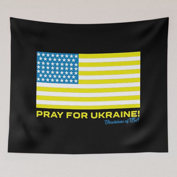 Item preview, Pray For Ukraine Ukrainians of USA designed and sold by UA-Shirts.