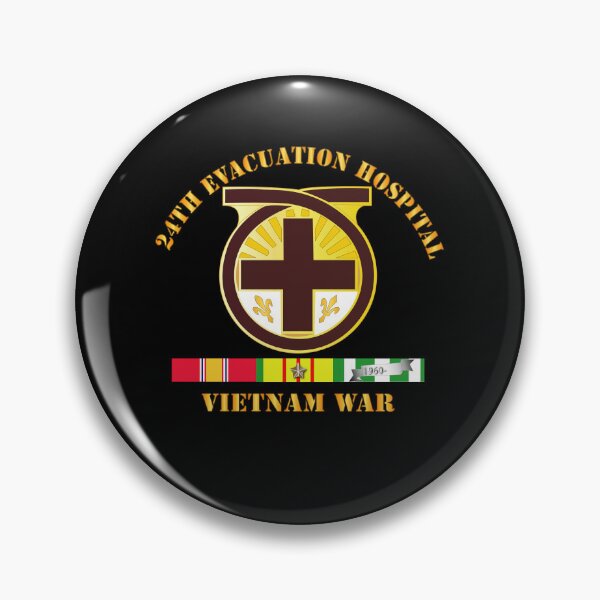 Item preview, Army - 24th Evacuation Hospital - Vietnam War w  V N SVC designed and sold by Military Insignia Products.