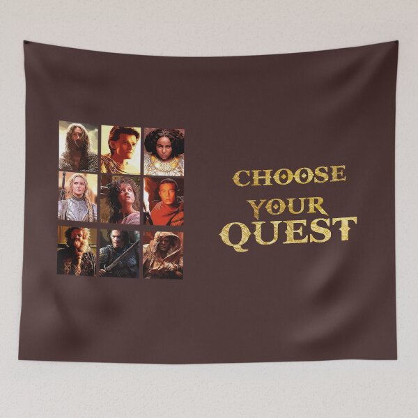Item preview, Choose your  quest - the rings of power designed and sold by naiverider.