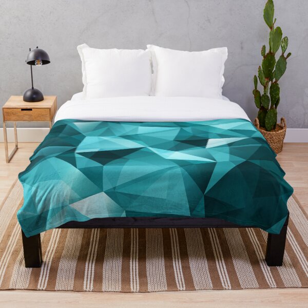 Item preview, Beautiful blue polygonal design designed and sold by myikigai.
