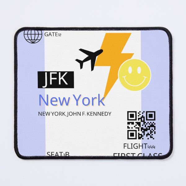 Item preview, Preppy Boarding Pass designed and sold by pinkcoast.