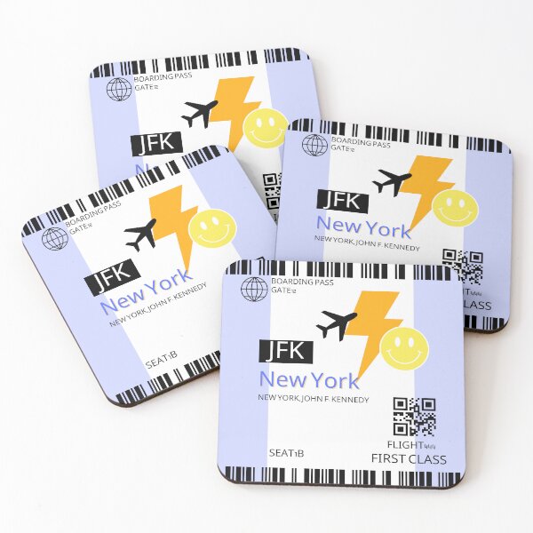 Item preview, Preppy Boarding Pass designed and sold by pinkcoast.