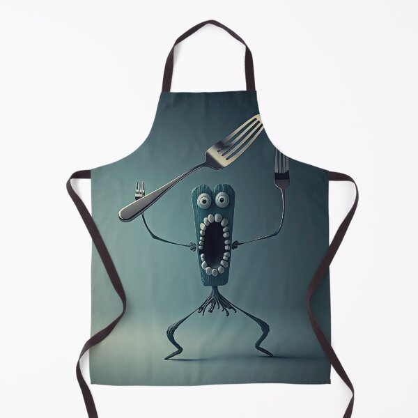 Item preview, Chef monster with a fork designed and sold by mrlongfield.