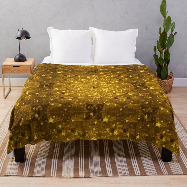 Item preview, Estrellas de Oro Retro fractales. Estampado geométrico Vintage Dorado designed and sold by IlustradoArts.