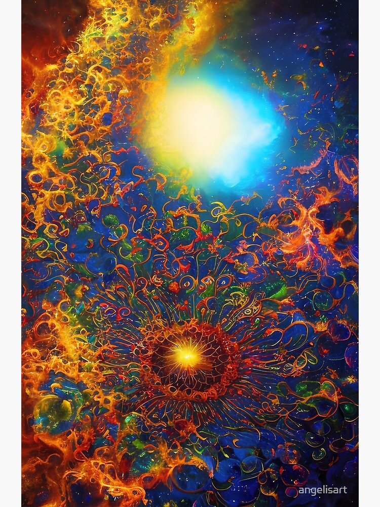 Disover Cosmic explosion - Modern abstract Art No16 Premium Matte Vertical Poster
