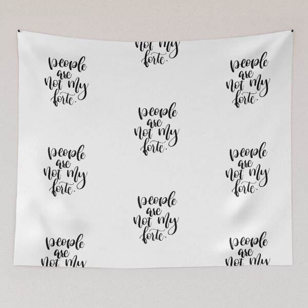 Item preview, People are not my forte - quote designed and sold by Chloe Lamplugh.