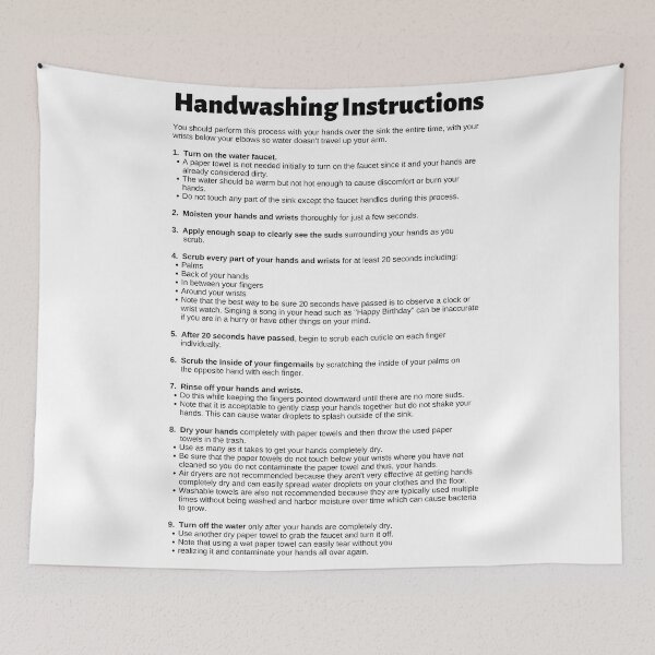 Item preview, Handwashing Instructions Step by Step Chart designed and sold by Caregiverology.