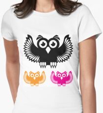 Vector Owl Women's Fitted T-Shirt