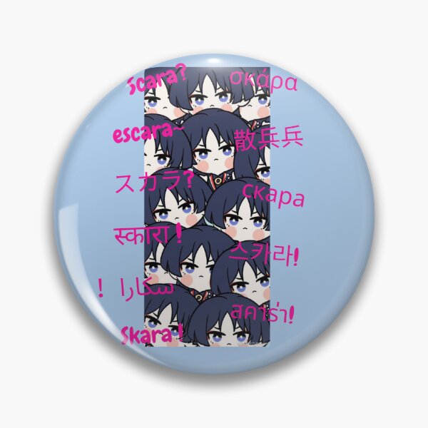 Item preview, Chibi Scaramouche Genshin Impact Fanart Scara in Multiple Languages   designed and sold by feach.
