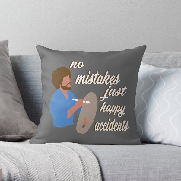 Happy Accidents Throw Pillow