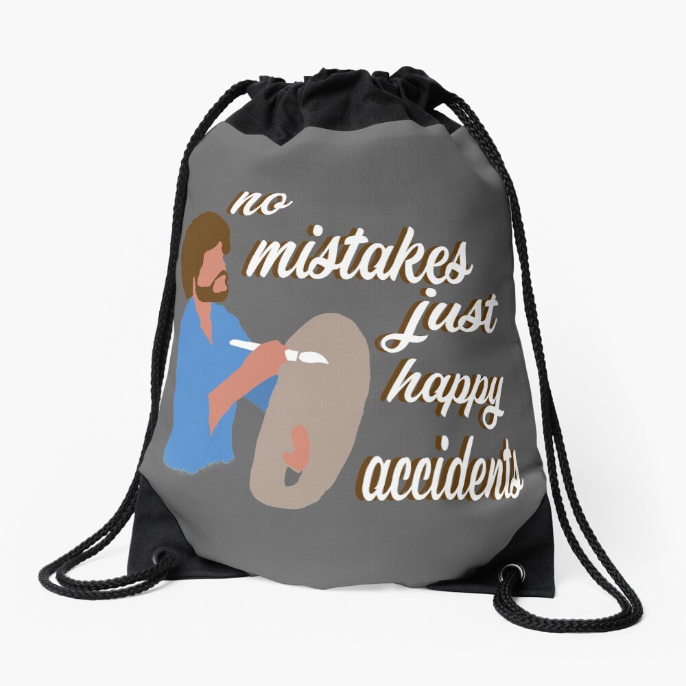 Happy Accidents Drawstring Bag