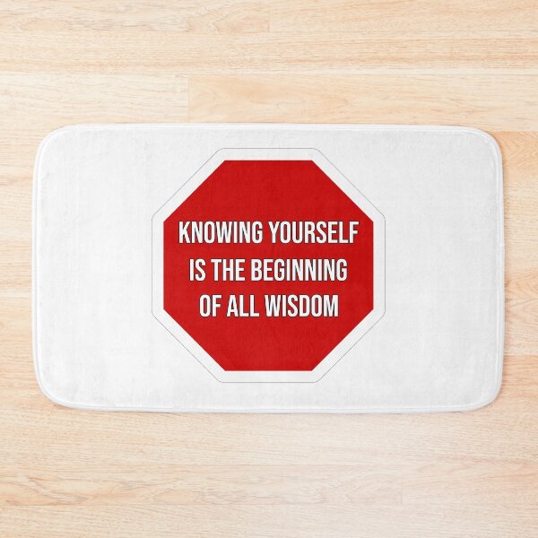 Item preview, Quote by Aristotle "Knowing yourself is the beginning of all wisdom" for better mindset designed and sold by Nuttha49POD.