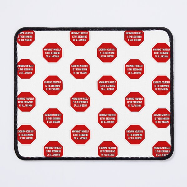 Item preview, Quote by Aristotle "Knowing yourself is the beginning of all wisdom" for better mindset designed and sold by Nuttha49POD.