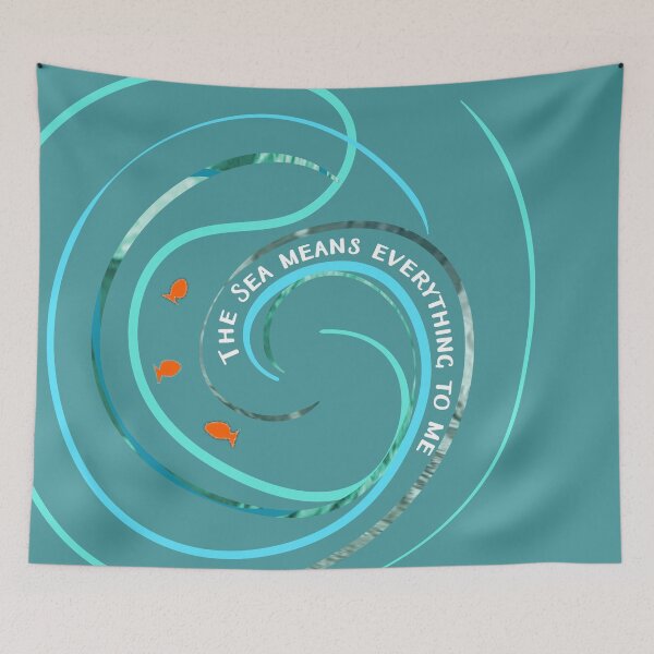 Item preview, Wild open water swimming, winter bathers. The sea means everything to me fun for swimmer lovers. Caroline Laursen Original designed and sold by Caroline Laursen.